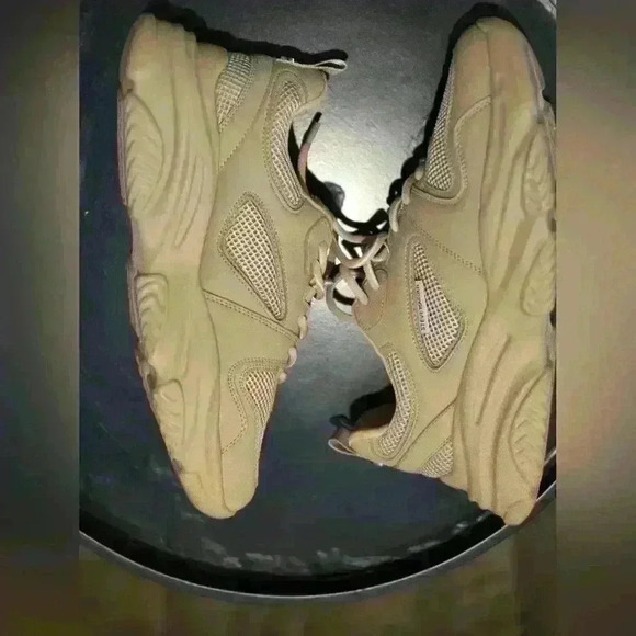 STEVE MADDEN PLATFORM SNEAKER SIZE:10 COLOR: NUDE - Picture 3 of 4